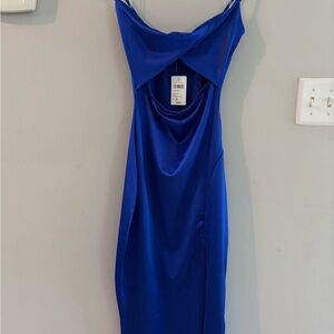 Windsor Royal Blue Backless Dress